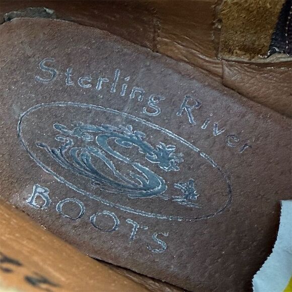 Sterling River Women's Brown Leather Fringe Ankle Cowboy Boots Size 6 - Picture 8 of 13